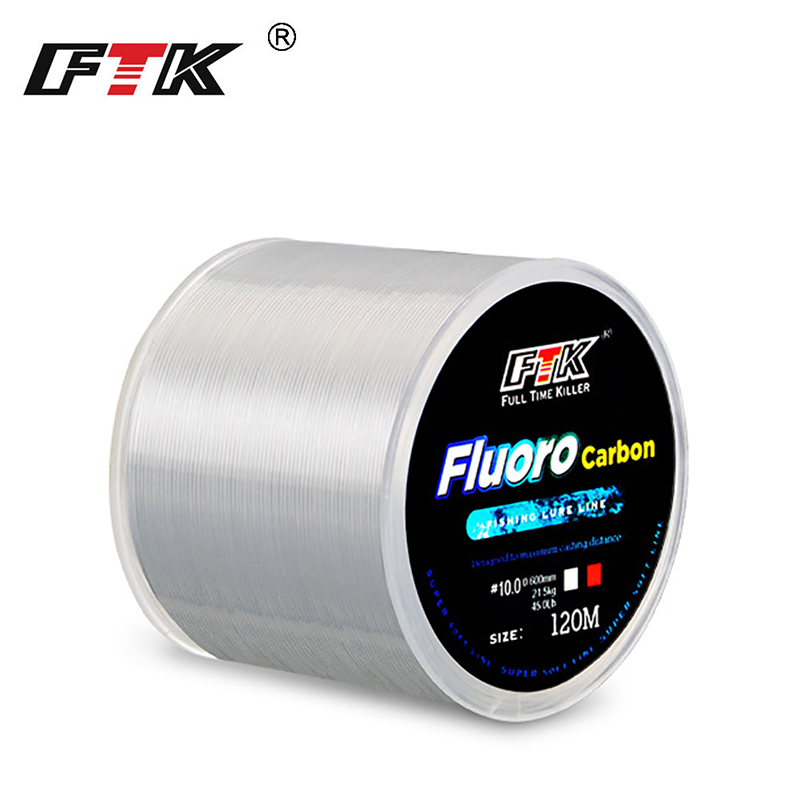 Fluorocarbon Line - FTK-sedal de pesca de 120m, 0,2mm-0,6mm,