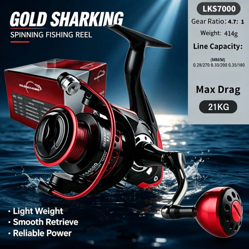 GOLD SHARKING - Carrete de Pes - Abu Garcia Reel Max reseña y precio
