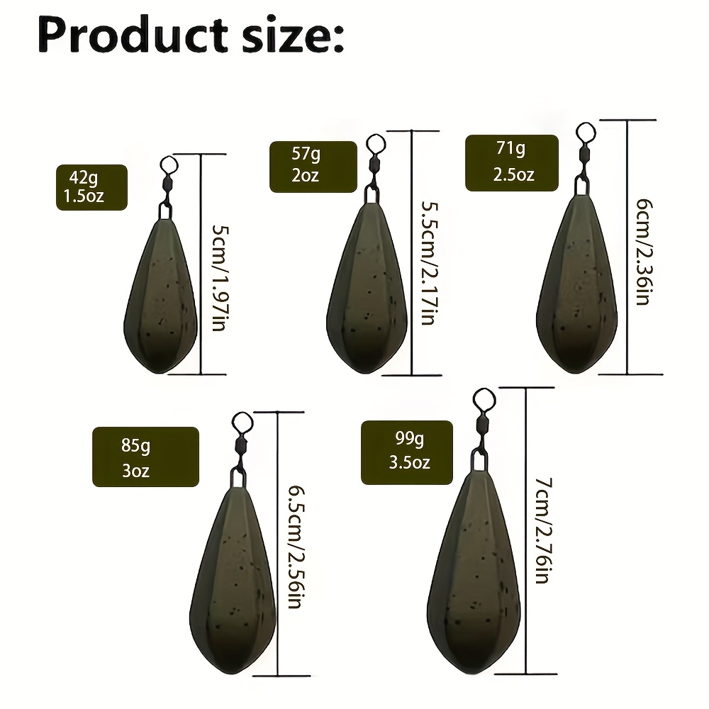 Paquete de 4 Pesas de Pesca de - Leader Line reseña y precio