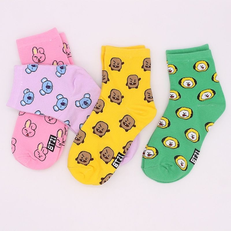 Calcetines Kawaii BT21 de dibu - Tippet Line reseña y precio
