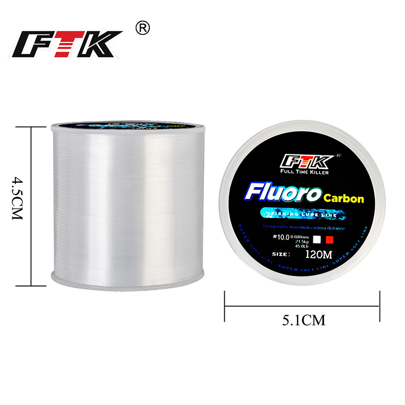 FTK-sedal de pesca de 120m, 0, - Fluorocarbon Line reseña y precio